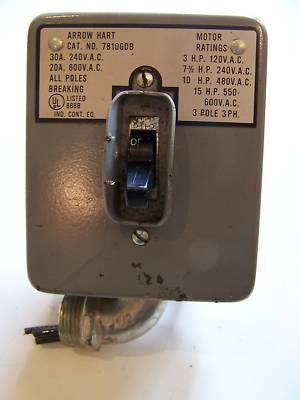 New arrow hart switch cat no. 7810GBD, 