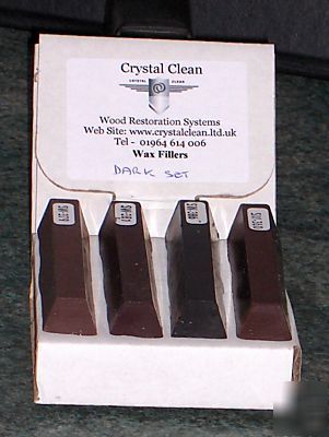 Set of 4 hardwax sticks, wood repair, konig bargain 