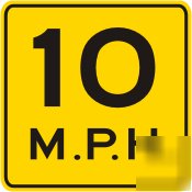 3M reflective speed limit sign-choice of speed 18