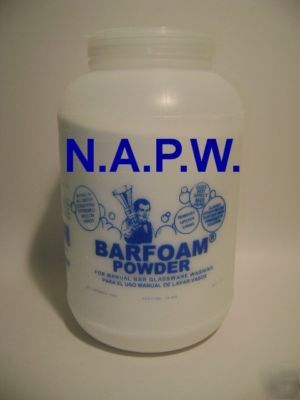 Barfoam glassware powder cleaner 