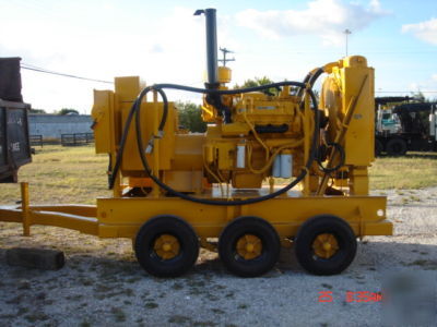 3408TA 300KW caterpillar generator with custom trailer