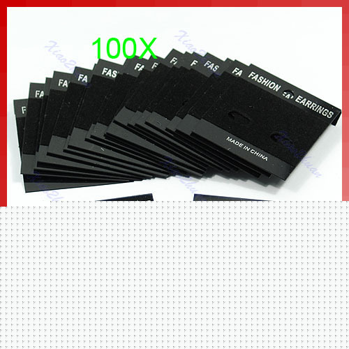 100 x velvet earring display hang hanging holder card