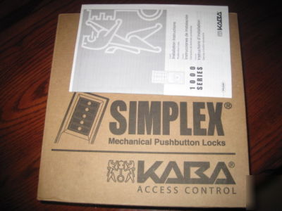 Kaba pushbutton lock 1000 series