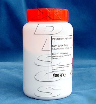 Potassium hydroxide koh (biodiesel hho soap) 500G tub
