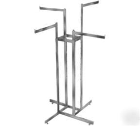 60 chrome 4 way racks fixtures w/ wheels liquidation