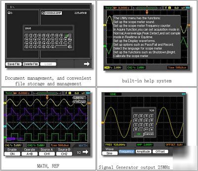 60MHZ 5-in-1 handheld portable oscilloscope/scopemeter