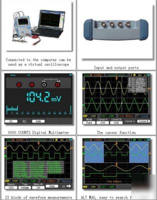 60MHZ 5-in-1 handheld portable oscilloscope/scopemeter