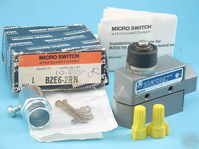 Honeywell 15 a micro limit snap action switch BZE6-2RN 