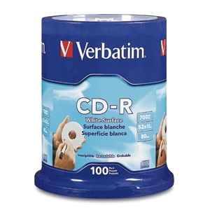 Verbatim 94712 -100PK cdr 52X 700MB 80MIN