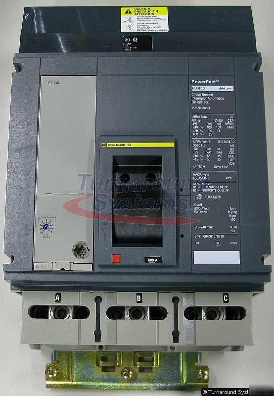 New square d PJA36080BD circuit breakers, 800 amp, 