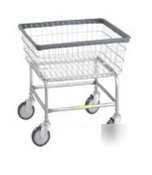 Standard laundry cart green basket - no rack