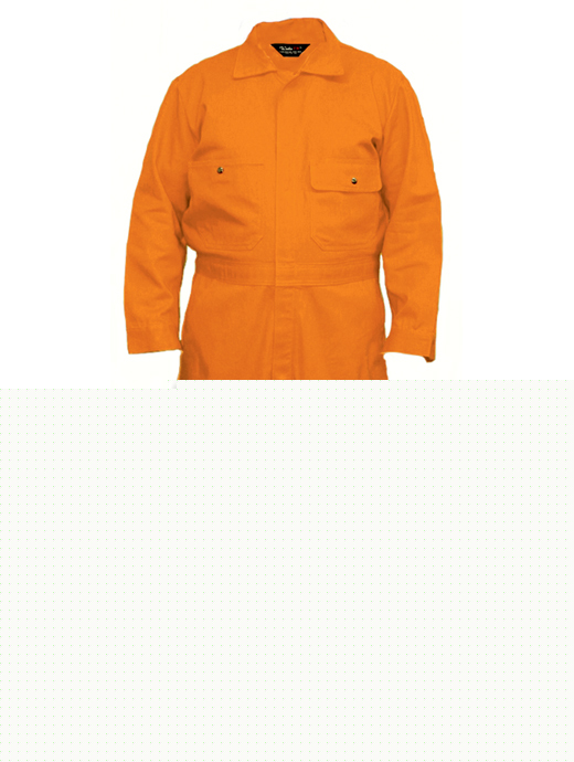Fr fire resistant contractor coveralls orange 34