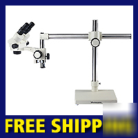 New 3.5 90X binocular stereo zoom microscope boom stand