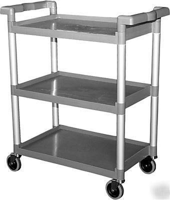 Plastic utility bus cart 350 lbs capacity k.d. c-23WL