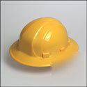 Erb omega ii yellow full brim hard hat