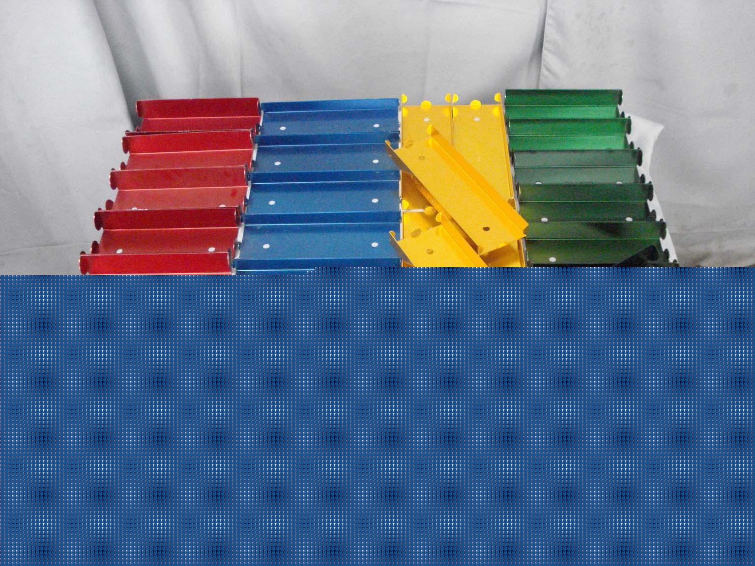 Mmf industries assorted aluminum coin trays