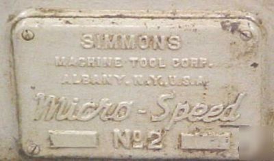 Warner&swasey type simmons