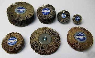 Merit mini grind-o-flex quick change flap wheels lot 