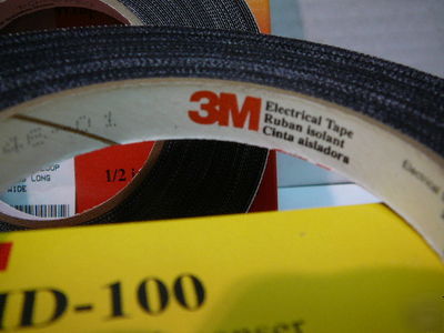 New 3M cable & wire wrap (4 rolls) plus dispenser- 