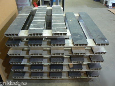 6 solid aluminum shipping pallets (5) 44