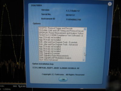 DSA70804 DSA70804B DPO70804 DSO90804A DSA90804A loaded 