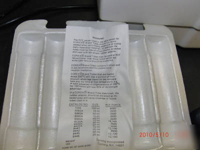 Six corning corex 30 ml glass centrifuge tubes