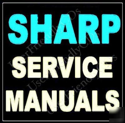 Complete sharp fax copier service manuals manual 2 cds 