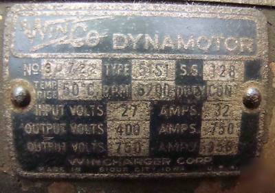 Dynamotor power supply type dy-12/art-13 collins