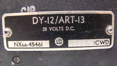 Dynamotor power supply type dy-12/art-13 collins