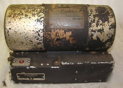 Dynamotor power supply type dy-12/art-13 collins