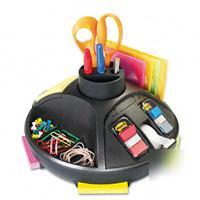 3M rotary desk organizer, polystyrene, 10-3/4W x 10-...