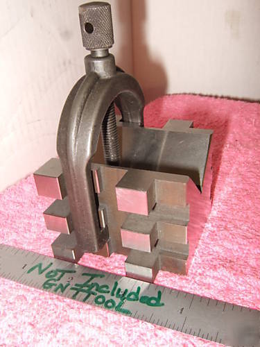 Brown&sharpe 750 b matched pair v-block hardened clamp 