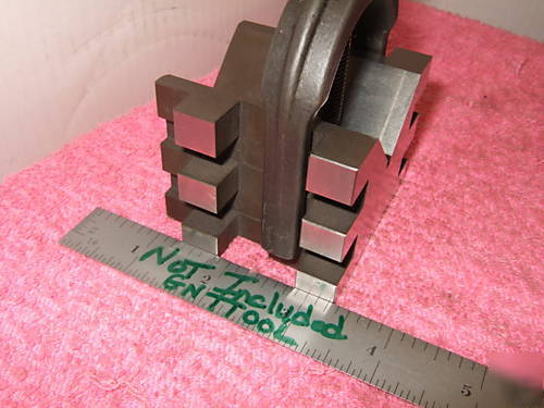 Brown&sharpe 750 b matched pair v-block hardened clamp 