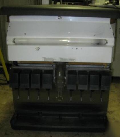 Cornelius 8 head soda pop machine w/ice dispenser
