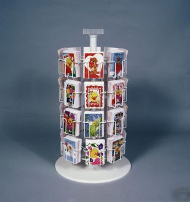 Gift card display rack 32 pocket floral note enclosure