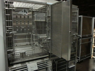 Monkey or large animal stainless steel cage nice