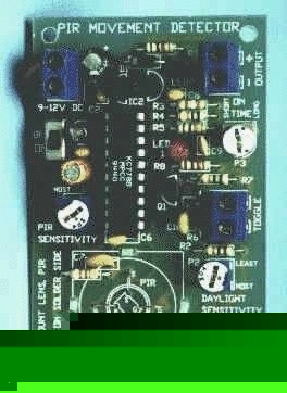 Pir movement detector kit, sensitive to 18 feet K30
