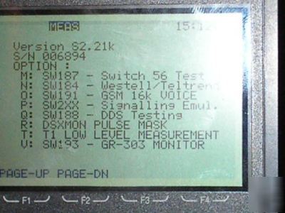 Sunrise telecom sunset T10 SS150 tester