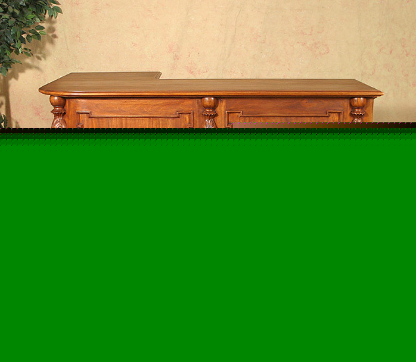 Solid mahogany hand carved corner pub bar free shipping