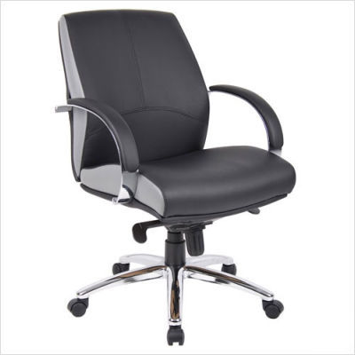 Verdi mid back executive chair black knee tilt