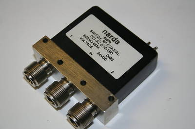 Narda rf relay, dc-12 ghz, 1400 watt @ 144 mhz, 