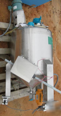 50 gallon stainless steel sanitary mix tank