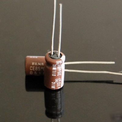 50PCS elna silmic electrolytic capacitors 35V 10UF