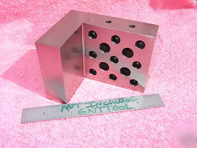 Angle plate toolmaker machinist hardened vintage 1/4X20