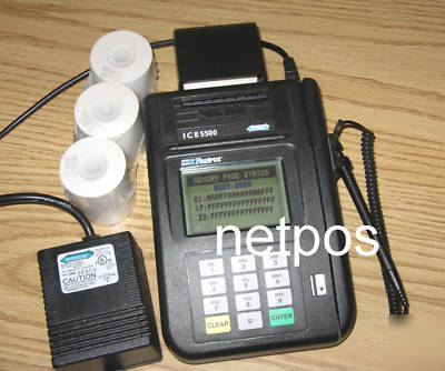 Hypercom ice 5500 credit card terminal with power 