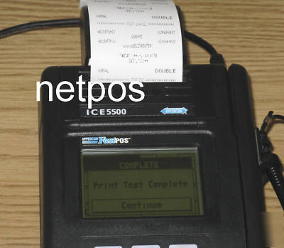 Hypercom ice 5500 credit card terminal with power 