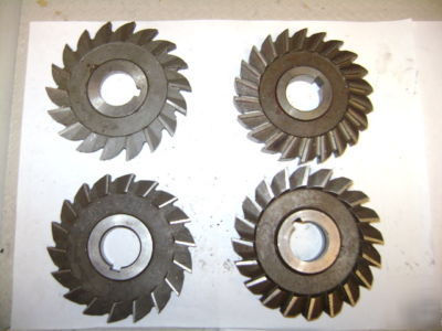 Milling cutters -lot of 4