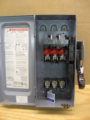 New square d H361 heavy duty 30AMP 600V disconnect ** **