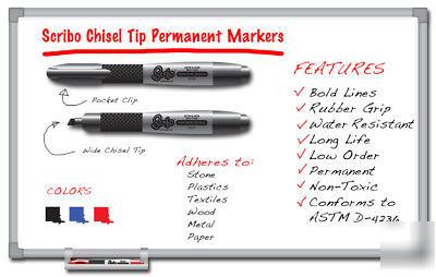 Permanent marker sharpie chisel tip large qty (72)