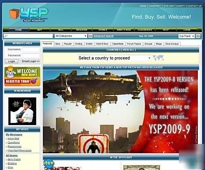 Welcome to ysp - the complete auction script software 